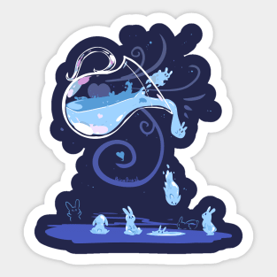 Water Bunnies Sticker